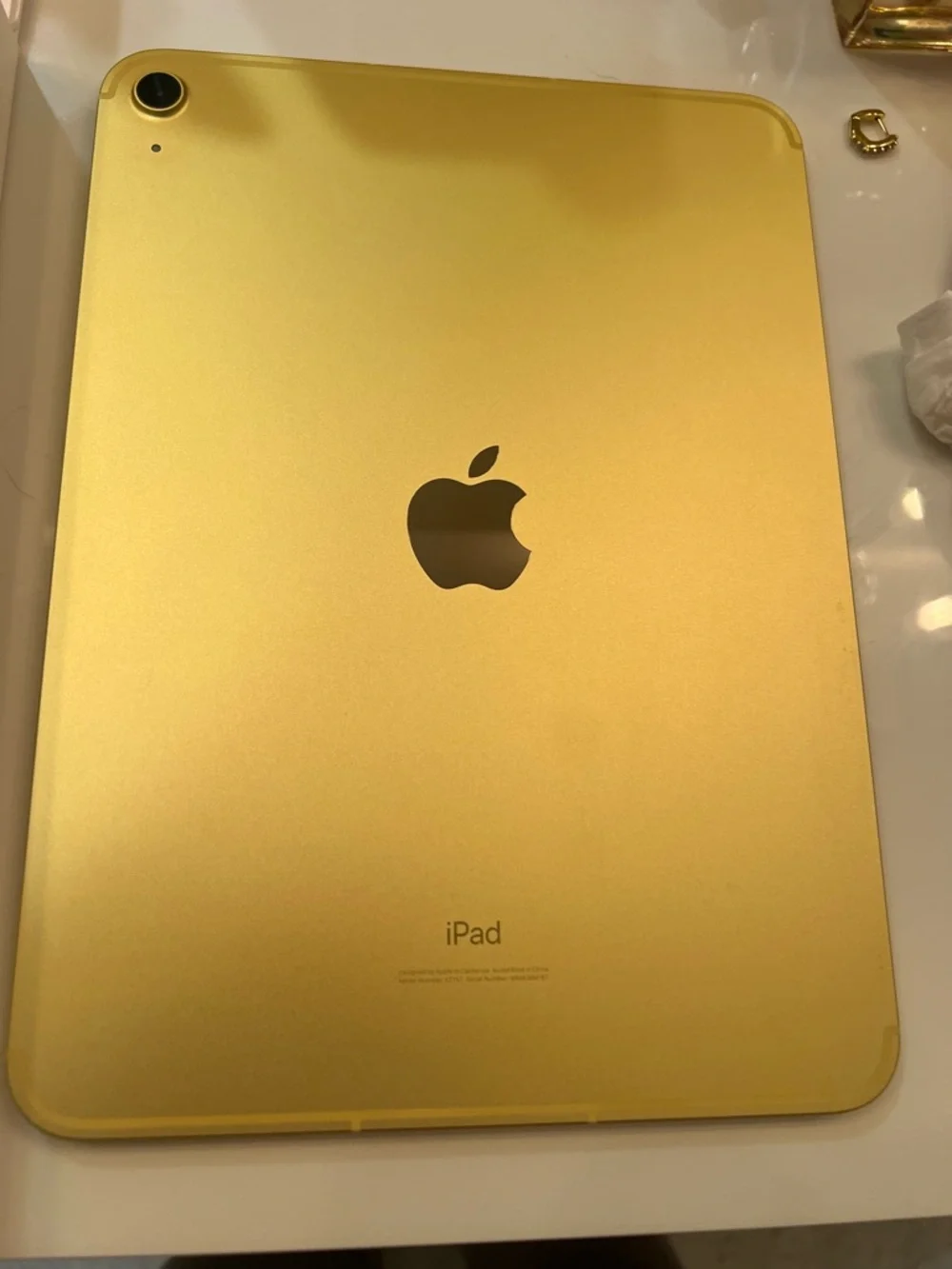 Apple iPad in Yellow Gold Finish with Charger